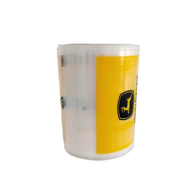 Sello térmico bolsas de embalaje automático reciclable bolsas preabertas en un rollo logotipo impreso a medida