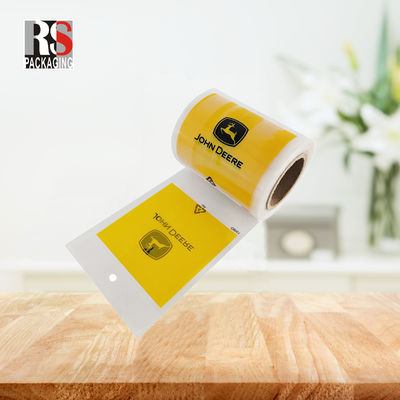 Sello térmico bolsas de embalaje automático reciclable bolsas preabertas en un rollo logotipo impreso a medida