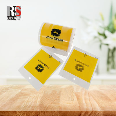 Sello térmico bolsas de embalaje automático reciclable bolsas preabertas en un rollo logotipo impreso a medida
