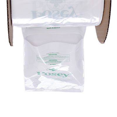 LDPE transparente de plástico pre-abierto bolsas poli en un rollo de lado Gusset bolsa de auto para ropa