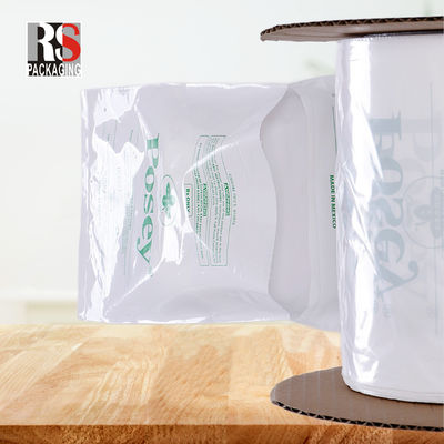 LDPE transparente de plástico pre-abierto bolsas poli en un rollo de lado Gusset bolsa de auto para ropa