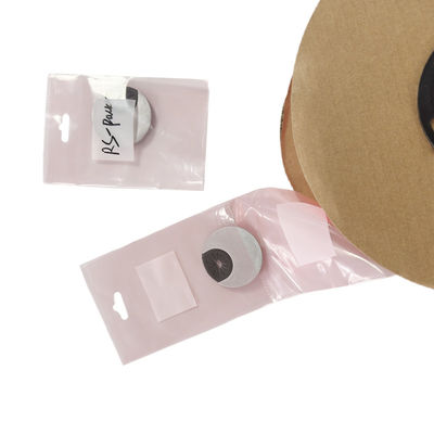 Bolsas poliesféricas preabertas rosadas personalizadas en un rollo para el embalaje de accesorios electrónicos