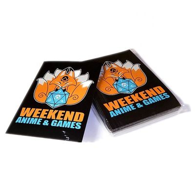 Manos de tarjetas de juego a prueba de agua Color claro Impreso de poli plástico Manos protectoras de tarjetas