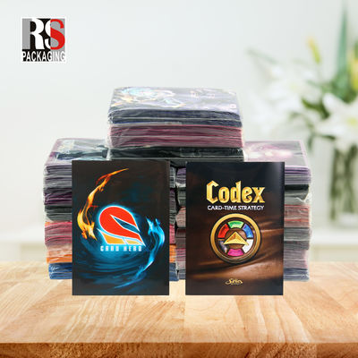 Manos de tarjetas MTG de plástico transparente personalizado TCG Yugioh Protectores de tarjetas comerciales