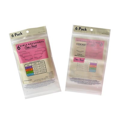 PET / CPP Bolsas de cerradura con cremallera impresas a medida Bolsas de embalaje de plástico para ropa y zapatos