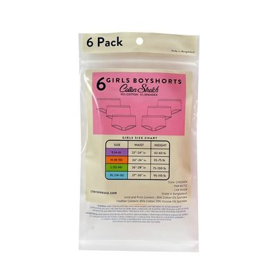 PET / CPP Bolsas de cremallera impresas a medida para calcetines Calzoncillos embalar ropa interior