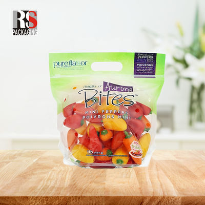 CPP OPP Polyethylene Micro Perforado Zip Lock Bolsa de plástico para vegetales frescos
