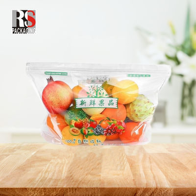 CPP OPP Polyethylene Micro Perforado Zip Lock Bolsa de plástico para vegetales frescos
