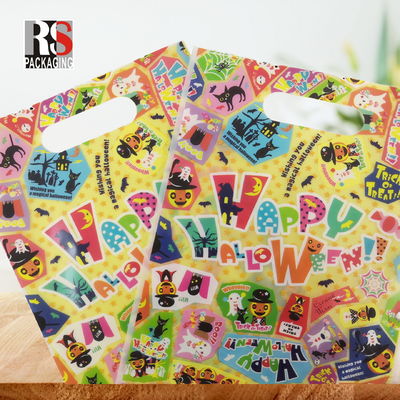 Bolsa de compras de plástico de mango Reutilizable Impresión de grabado para boutique personalizado