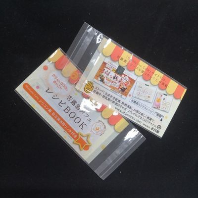Regalo de artesanía transparente stand up bolso autoadhesivo bolso de oposición con cabezal para papelería