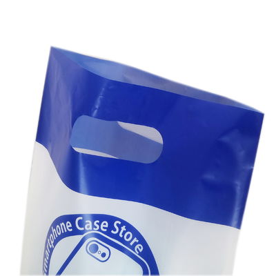 Bolso de compras de plástico de mano pequeño de color personalizado para envases de plástico poliestático fuerte