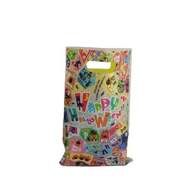 Bolso de compras de plástico de mano pequeño de color personalizado para envases de plástico poliestático fuerte
