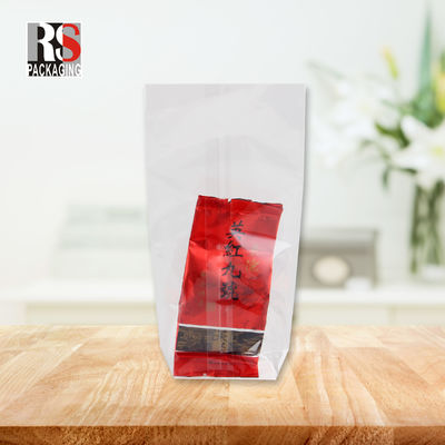 Bolsa de celulosa industrial de alimentos con fondo plano con mango de sellado abierto 4x8x20cm