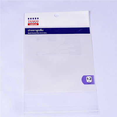 Bolsa de encabezado de Opp industrial autoadhesivo reutilizable
