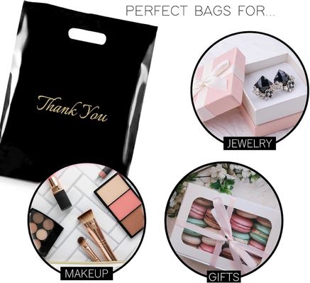 Impresión de logotipos personalizados Mano de bolsa de compras Bolsas de regalo de plástico reutilizables para tiendas minoristas