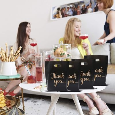 Impresión de logotipos personalizados Mano de bolsa de compras Bolsas de regalo de plástico reutilizables para tiendas minoristas