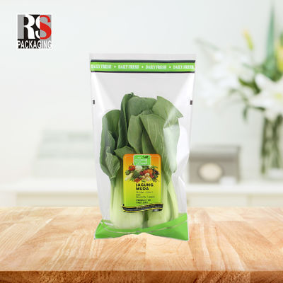 Bolsas micro perforadas de plástico de hongo para verduras de grado alimenticio personalizadas