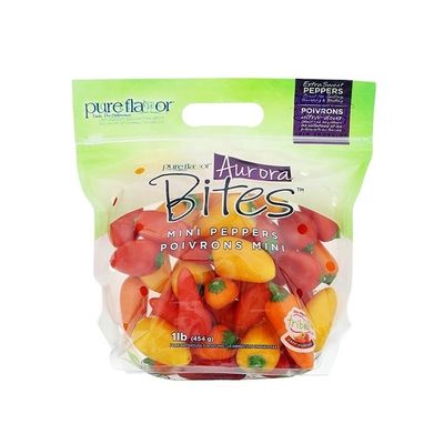 Bolsas de embalaje de vegetales transparentes personalizadas para albahaca viva hidropónica y lechuga
