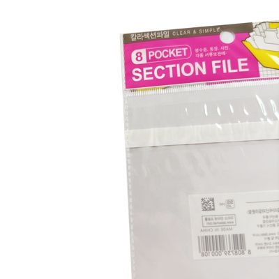 Bolsas de plástico reciclables con cinta adhesiva