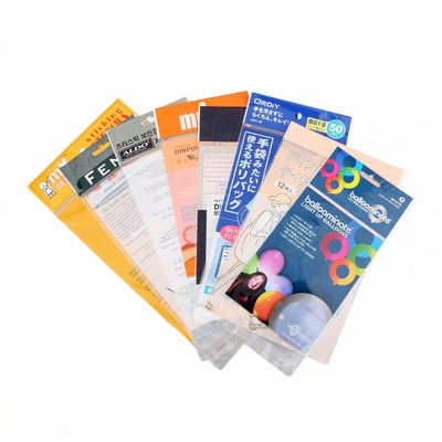 Bolsas de celofán auto selladores personalizadas para tarjetas de regalo y envoltura de juguetes