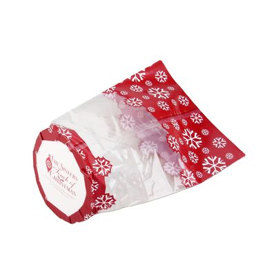 Bolsa de fondo plano transparente Embalaje Bolsa de plástico OPP con sello adhesivo