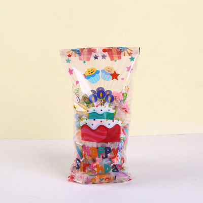 Bolso de plástico Bopp Poly Bolso de fiesta de cumpleaños Bolso de botín para embalaje de caramelo gomoso