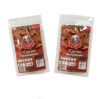 Envases de carne de vacuno con ventanas a prueba de olor PET / VMPET / PE Material para núcleos de nueces