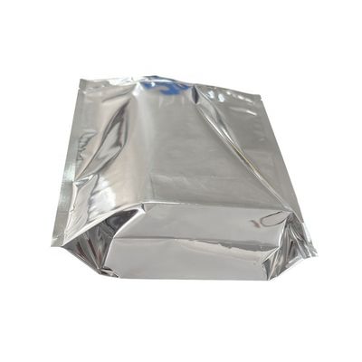 Bolsas de plástico de papel de aluminio de plata con cremallera en pie Embalaje Tamaño personalizado