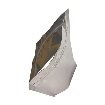Bolsas de plástico de papel de aluminio de plata con cremallera en pie Embalaje Tamaño personalizado