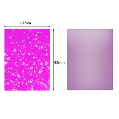 Cargador de PP transparente Tarjeta de fotos deportivas Embalaje de hologramas Comercio de tarjetas de crédito Yugioh Manchas de fotos
