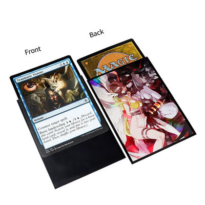 Juego de anime de arte holográfico personalizado tamaño MTG Portador de tarjetas comerciales