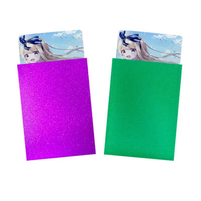 Plastico personalizado 100pcs 67*92Mm A prueba de polvo Fotocartón transparente Arte Holográfico Manos de tarjetas de comercio