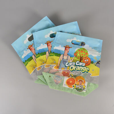 Bolsa de embalaje de plástico transparente de grado alimenticio para productos frescos, frutas y verduras de granja, CPP, con cierre hermético