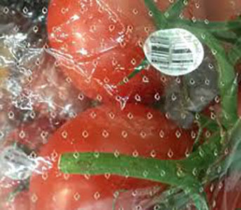 Bolsa de polipropileno transparente OPP para envasado de verduras, frutas y alimentos frescos de supermercado, desechable, con función antivaho
