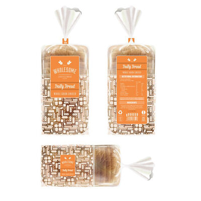 Bolsas promocionales de Navidad de celulosa Bolsas de caramelo de invierno de copo de nieve de vacaciones Bolsas de golosinas Bolsas de pan bolsas de galletas