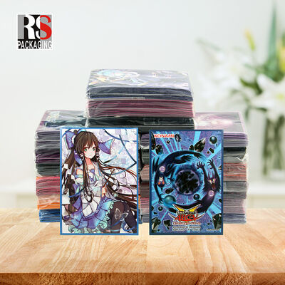 Holográfico Mtg Manga de cartas de juego de anime Protector de cartas Yugioh Trading Manga de cartas personalizada