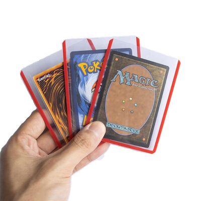 Funda de carta de juego mate personalizada brillante texturizada, fundas de carta de negociación con impresión exquisita