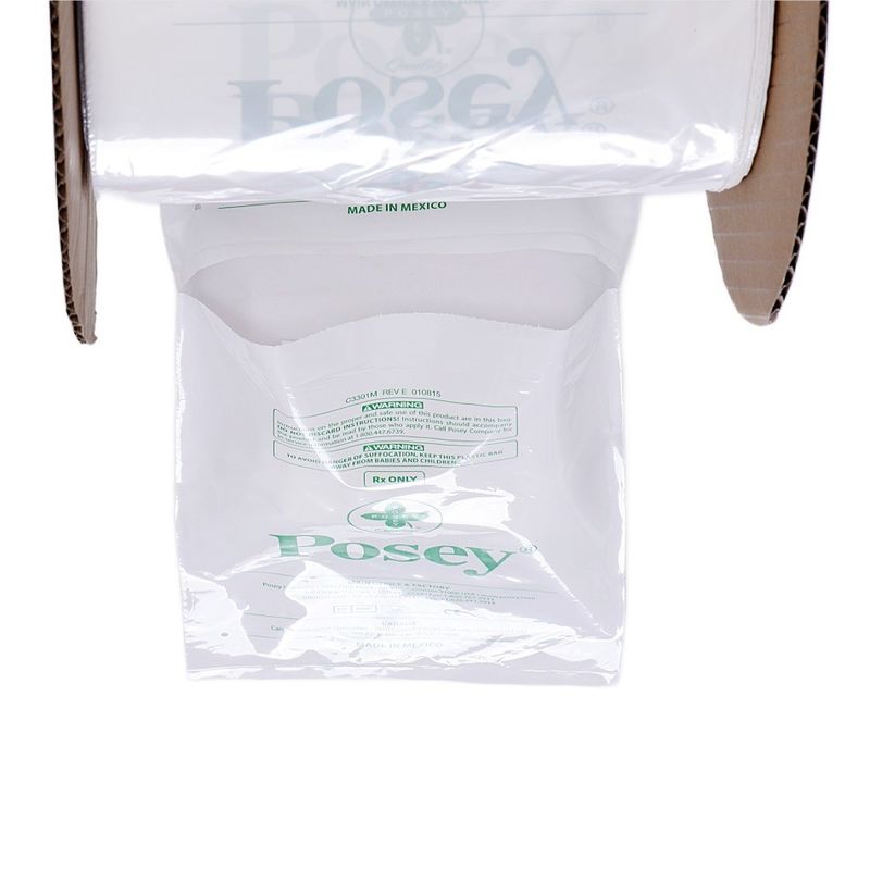 LDPE transparente de plástico pre-abierto bolsas poli en un rollo de lado Gusset bolsa de auto para ropa