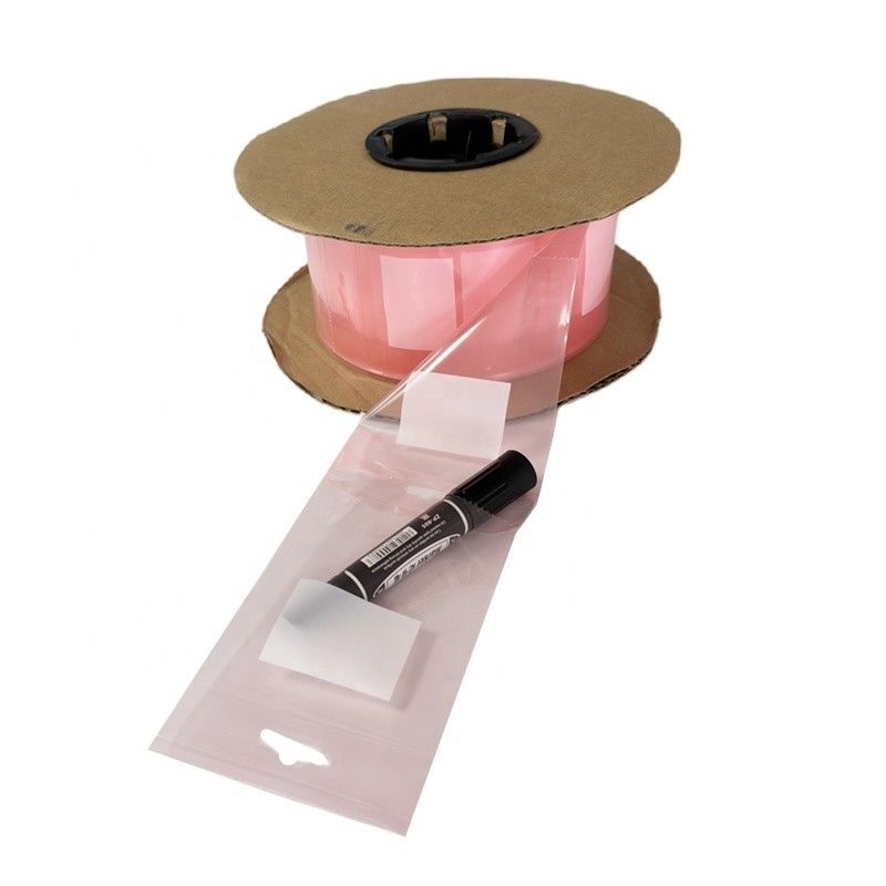 LDPE rosa plástico PE antiestático bolsas pre-abiertas Impresión de grabado para el embalaje automático
