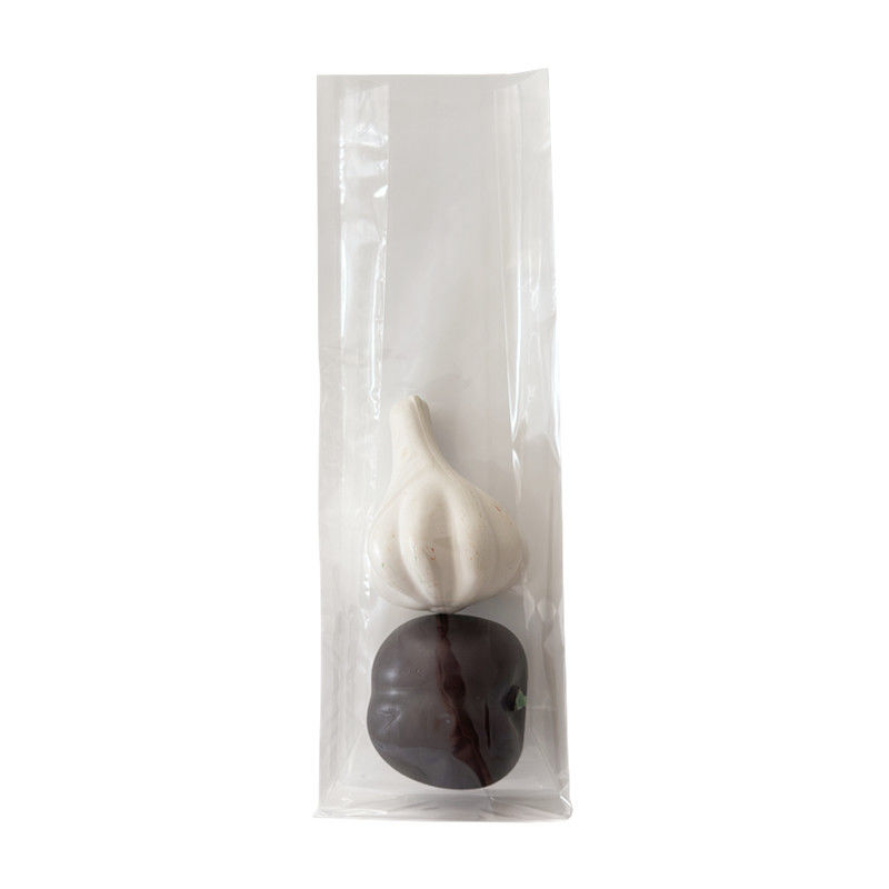 Bolsas de celofán de fondo plano y transparente de costumbre Bolsas de fondo plano y de pie para dulces dulces