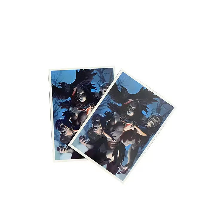 Manos de tarjetas de juego Comercio personalizado Impresión de logotipo Plástico transparente Yugioh mate Almacenamiento grueso de tarjetas de juego