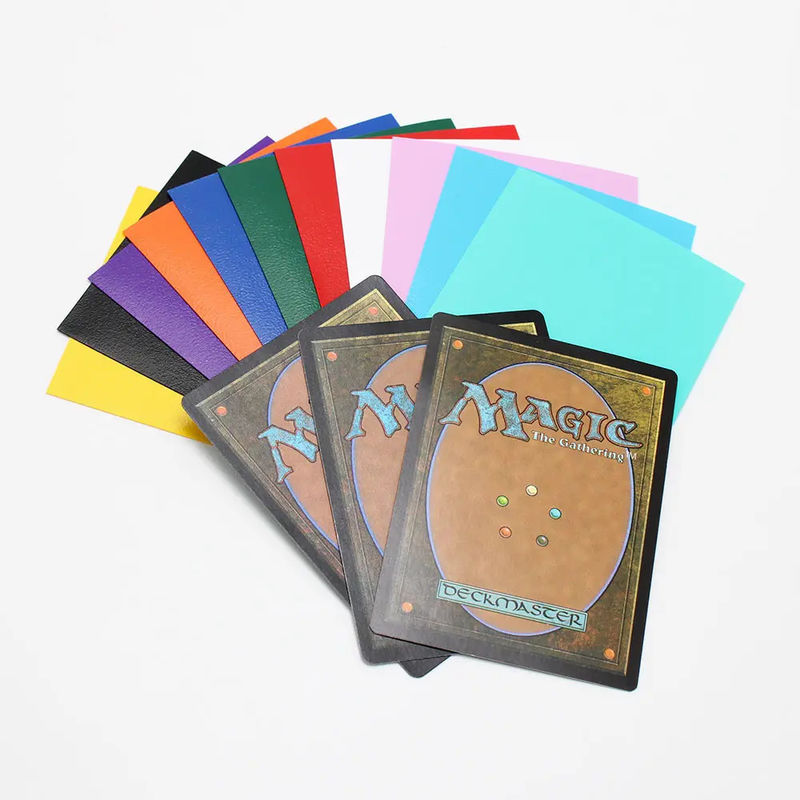 Manilla de tarjeta mate de color 16 colores de corte consistente Mtg TCG CCG Yugioh PP Material Tarjeta fotográfica