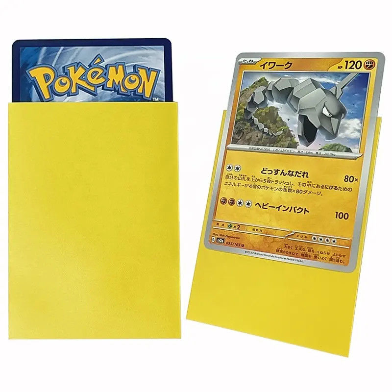 Color amarillo de tamaño estándar 66x91mm Protector de tarjetas de juego MTG