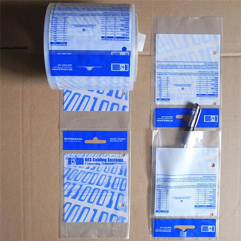 Rollos de bolsas de auto cristalinas de polipropileno de 1,5 mil de espesor con frente y espalda transparentes