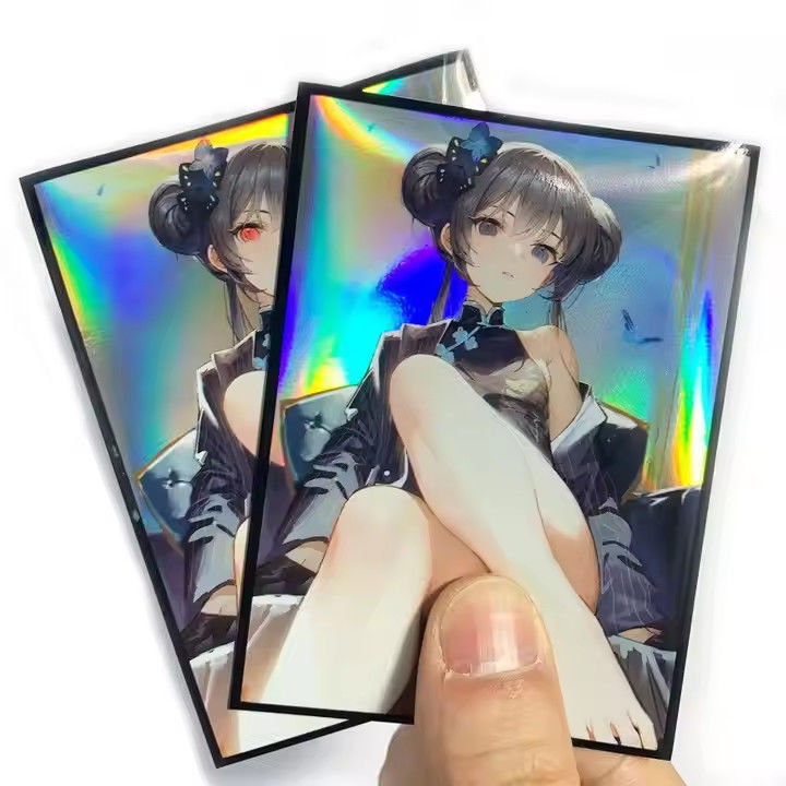 Protectores de cubierta holográficos de 61x91 mm Manos de tarjeta Mtg personalizadas para MTG TCG Yugioh Arte impreso