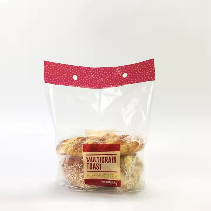 BOPP CPP Bolsas de pan de enchufe de plástico bolsas de pan de enchufe para alimentos y verduras