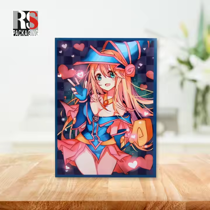 Personaliza el estilo de las fundas de cartas deportivas estándar de 67x92mm para cartas MTG con tecnología de impresión en el extremo y efecto mate