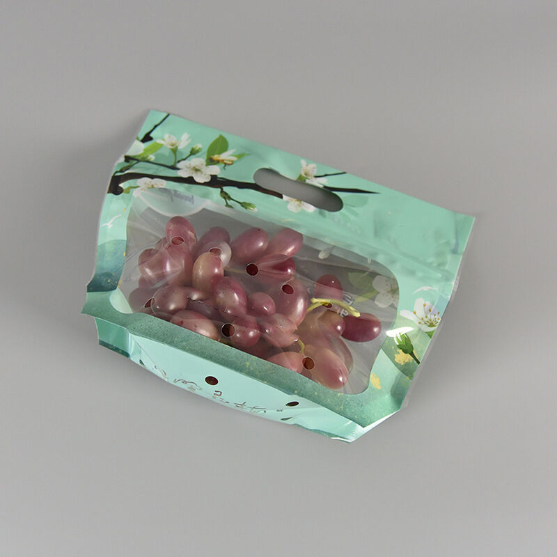 Bolsa de embalaje de plástico transparente de grado alimenticio para productos frescos, frutas y verduras de granja, CPP, con cierre hermético