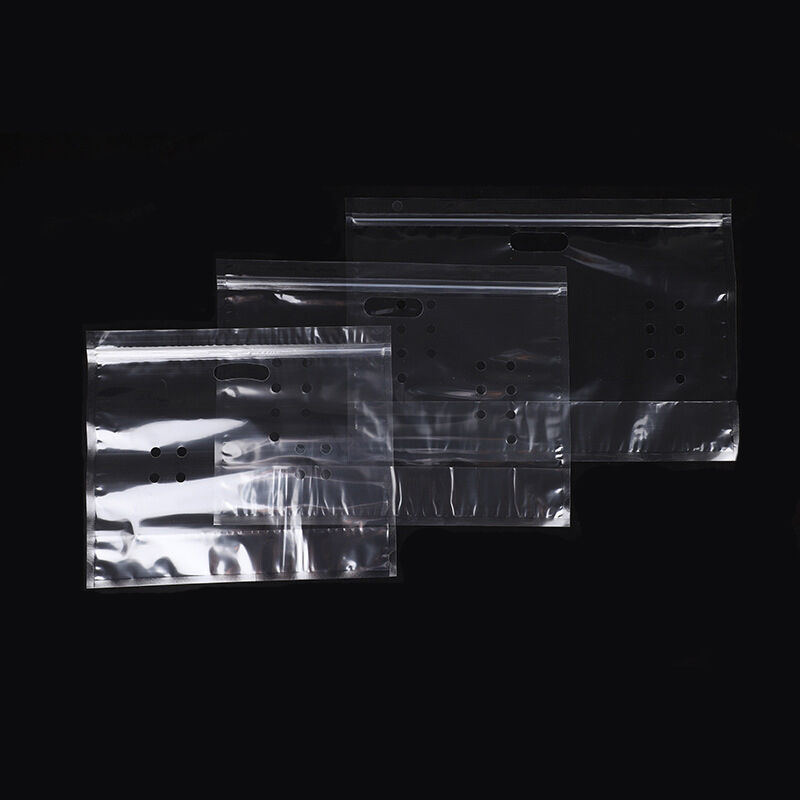 Bolsa de plástico de calidad alimentaria de diseño personalizado Transparente de almacenamiento de frutas y verduras frescas Bolsa de embalaje con manguera de cremallera