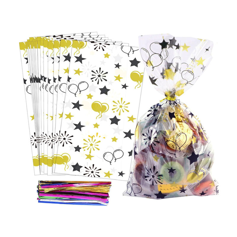 China Fabricación Impresión a medida transparente Transparente Cello Caramelo Fiesta de cumpleaños Loot Chocolates Bolsas de confitería